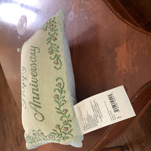 Happy Anniversary Decorative Pillow by the Manual Woodworkers and Weavers - Picture 11 of 15